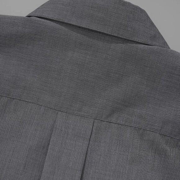 CHICJOC ultra-high-density thick SUPIMA cottondeep V-neck paper-cutting shirt 38 - Picture 6 of 9